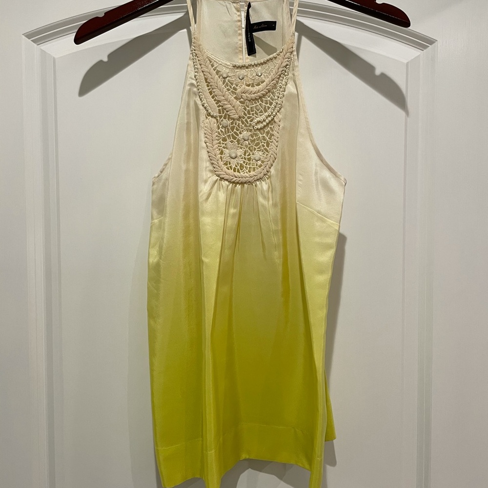 BCBG silk halter/racerback tank NWOT